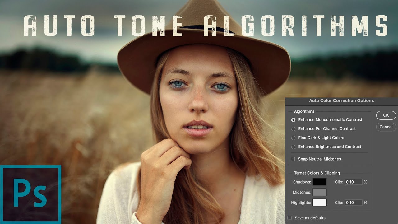PHOTOSHOP ALGORITHM-DID YOU KNOW THERE IS MORE THAN 1 AUTO TONE ALGORITHM